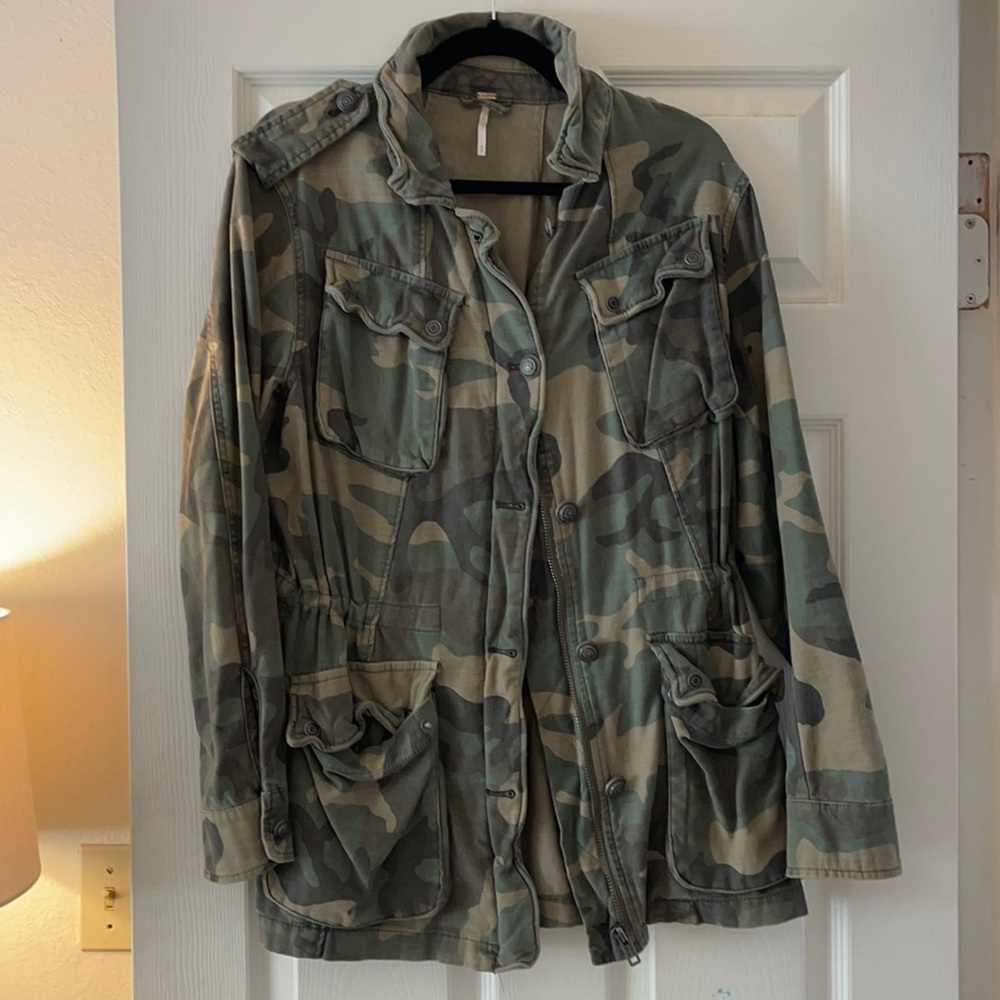 Free People Camo Jacket
